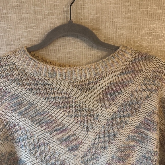 Cozy Multicolor Knit Sweater‎ Size Small Vintage - Picture 8 of 9